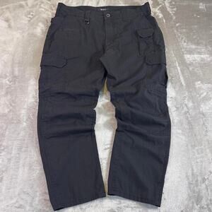 5.11 Tactical Cargo Pants Men’s 38x30 Black Ripstop Relaxed Straight